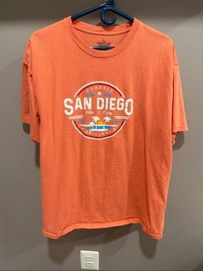 Classic San Diego Graphic T-Shirt - Orange XL